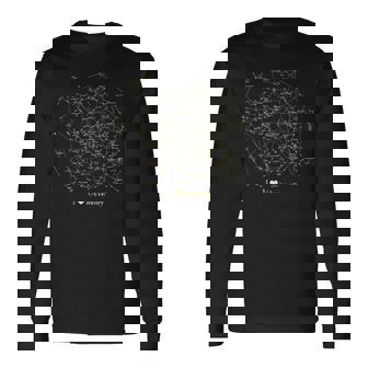 Me Encantan Las Estrellas Las Constelaciones La Astronomía Camiseta de manga larga - Regaloses