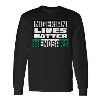 End Sars Black Lives Matter Political Protest Equality Long Sleeve T-Shirt - Monsterry DE
