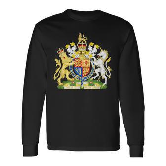 England Crest Flag Souvenir London Langarmshirts - Geschenkecke