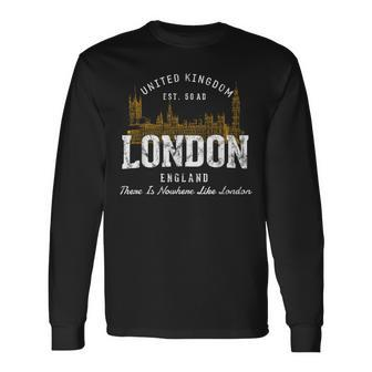 England Vacation Souvenir London Long Sleeve T-Shirt - Thegiftio UK