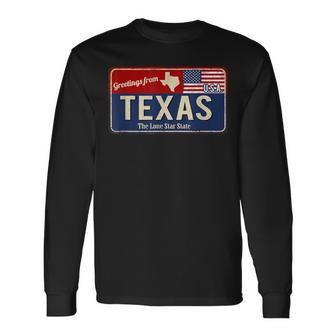 Enjoy Wear Cool Texas Wild Vintage Texas Usa Long Sleeve T-Shirt - Monsterry CA
