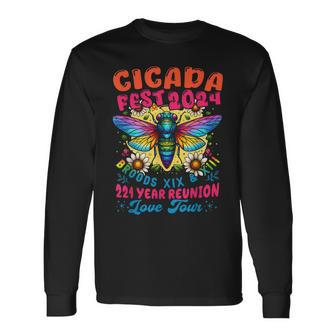 Entomology Cicada Lover Cicada Fest 2024 Broods Xix & Xiii Long Sleeve T-Shirt - Seseable