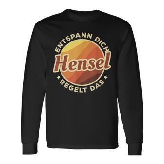 Entspann Dich Hensel Regelt Das Langarmshirts - Seseable