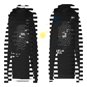 Esa Sistema Solar Planetas Camiseta de manga larga - Regaloses