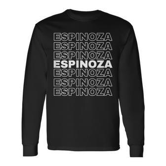 Espinoza Proud Family Retro Reunion Last Name Surname Long Sleeve T-Shirt - Seseable