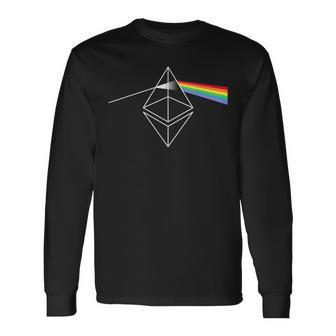 Eth Logo I Dark Vintage 70S Rock Langarmshirts - Seseable