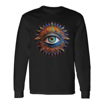 Evil Eye Symbol Of Protection Spiritual Esoteric Long Sleeve T-Shirt - Monsterry DE