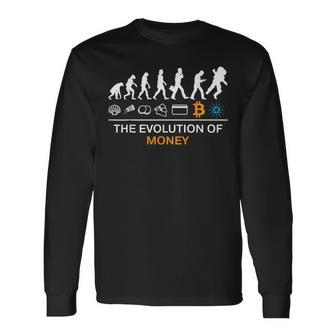 The Evolution Of Money Bitcoin Cardano To The Moon Long Sleeve T-Shirt - Monsterry