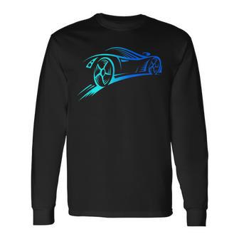 Exotic Car Supercar Turbo Supercharge Sports Car Racing Long Sleeve T-Shirt - Monsterry DE