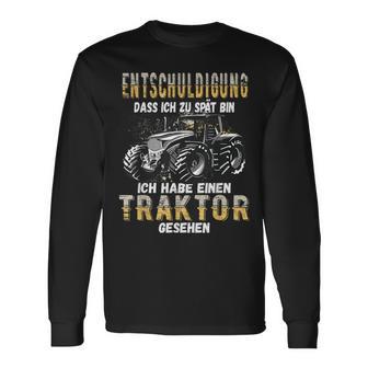 Extschuldigung Dass Ich Zu Spät Excuse Das Ich Zu Sp Langarmshirts - Geschenkecke