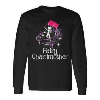 Fairy Guardmother Flag Spinning Winter Guard Colorguard Long Sleeve T-Shirt - Monsterry UK