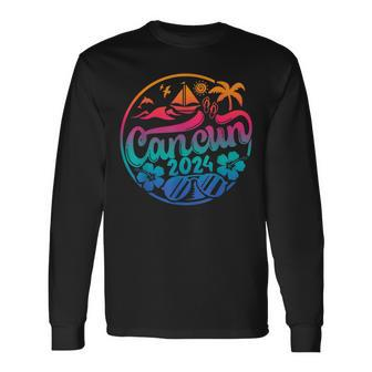 Family Cancun Vacation 2024 Summer Vacation Matching Group Long Sleeve T-Shirt | Mazezy