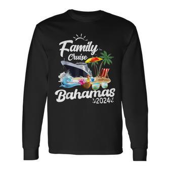 Family Cruise Bahamas 2024 Long Sleeve T-Shirt - Thegiftio UK