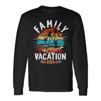 Family Florida Vacation 2024 Matching Group Family Long Sleeve T-Shirt - Thegiftio UK