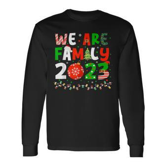 Family Matching Xmas Holidays Christmas 2023 Santa Elf Long Sleeve T-Shirt | Mazezy