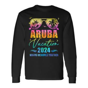 Family Vacation 2024 Aruba Matching Group Summer Long Sleeve T-Shirt | Mazezy CA