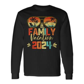 Family Vacation 2024 Beach Matching Summer Vacation Long Sleeve T-Shirt - Seseable