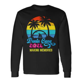 Family Vacation 2024 Dominican Republic Punta Cana Vacation Long Sleeve T-Shirt - Seseable