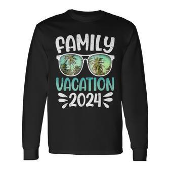 Family Vacation 2024 Family Group Matching Summer Beach Trip Long Sleeve T-Shirt - Thegiftio UK