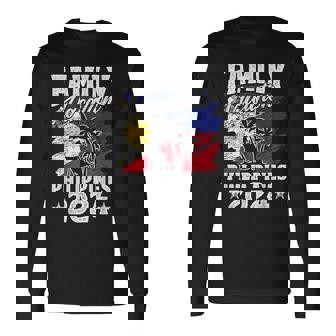 Family Vacation Philippines 2024 Beach Summer Vacation Long Sleeve T-Shirt - Seseable