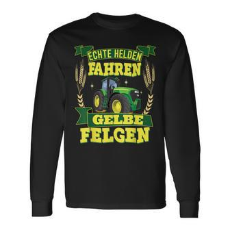 With Farmer's Tractor Echte Heroden Fahren Real S Langarmshirts - Seseable
