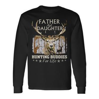 Father And Daughter Hunting Buddies Hunters Matching Hunting Long Sleeve T-Shirt | Mazezy