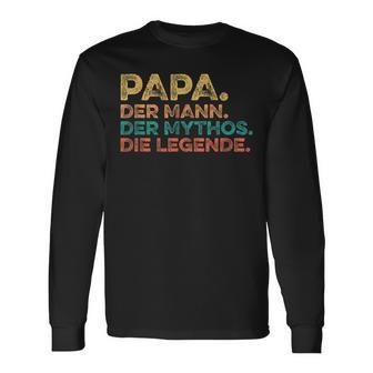 Father's Day Birthday Papa Der Mann Der Mythos Die Legend Langarmshirts - Geschenkecke