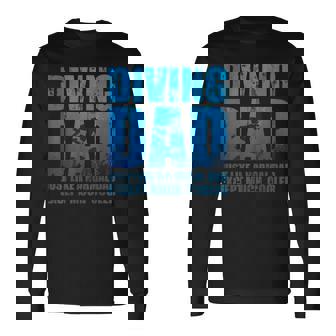 Fathers Day Diver Dad Idea Scuba Diving Long Sleeve T-Shirt - Thegiftio