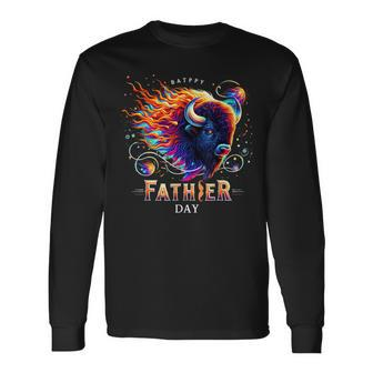 Father's Day-Inspired By The-Majesty Of America Bison Long Sleeve T-Shirt - Thegiftio UK