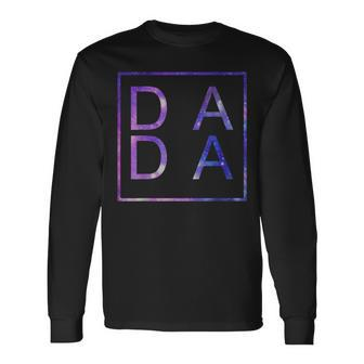Father's Day For New Dad Dada Him Papa Tie Dye Dada Long Sleeve T-Shirt - Seseable