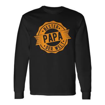 Father's Day Retro Bester Papa Der Welt Langarmshirts - Geschenkecke