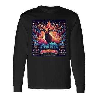 Father's Day Stag Long Sleeve T-Shirt - Monsterry