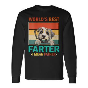 Father's Day Worlds Best Farter Ever I Mean Father Dog Long Sleeve T-Shirt - Seseable