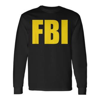 Fbi Federal Bureau Of Investigation Logo Langarmshirts - Seseable