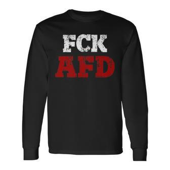 Fck Afd Anti Afd Langarmshirts - Seseable