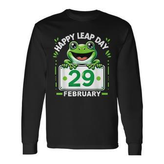 February 29Th Leap Day Frog Matching Leap Year 2024 Long Sleeve T-Shirt - Seseable
