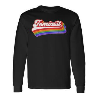 Feminist Vintage Feminism Retro Vintage Langarmshirts - Seseable