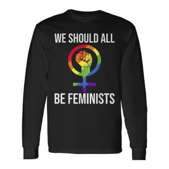 We Should All Be Feminist Wwrbgd Long Sleeve T-Shirt - Monsterry