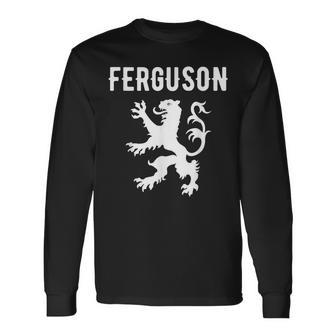 Ferguson Clan Scottish Family Name Scotland Heraldry Long Sleeve T-Shirt - Seseable