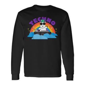 Festival With Unicorn Techno Dj Long Sleeve T-Shirt - Monsterry DE