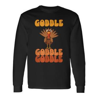 Festliche Feier Zum Erntedankfeston Gobble Gobble Turkey Langarmshirts - Seseable