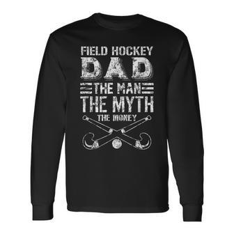 Field Hockey Dad Vintage Long Sleeve T-Shirt | Mazezy