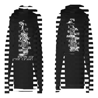 Fight Or Flight Penguin Pun Fight Or Flight Meme Long Sleeve T-Shirt - Thegiftio