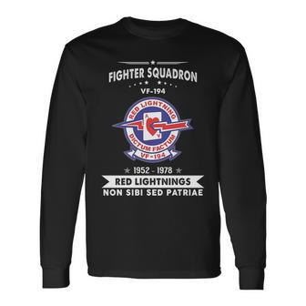 Fighter Squadron 194 Vf Long Sleeve T-Shirt | Mazezy