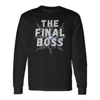 The Final Boss Rock Lightning Wrestling Rock Final Boss Long Sleeve T-Shirt - Seseable