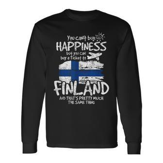 Finland Flags  For Finns Langarmshirts - Seseable