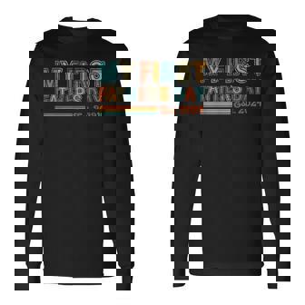 My First Father's Day Son Dad 1St Father's Day 2024 New Dad Long Sleeve T-Shirt | Seseable CA