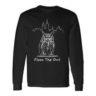 Flaco The Owl Long Sleeve T-Shirt - Seseable
