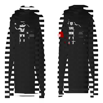 Flag Of Blackbeard Jolly Roger Pirate Flag Long Sleeve T-Shirt - Thegiftio
