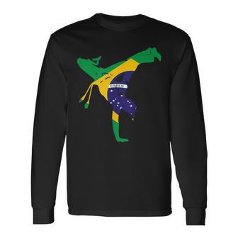 Flag Brazil Capoeira S Langarmshirts - Geschenkecke